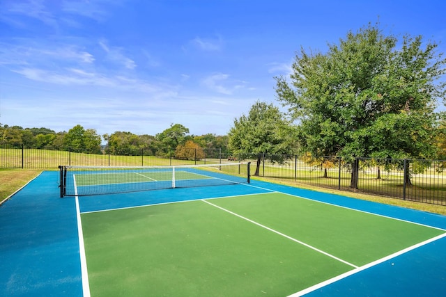 view of tennis court