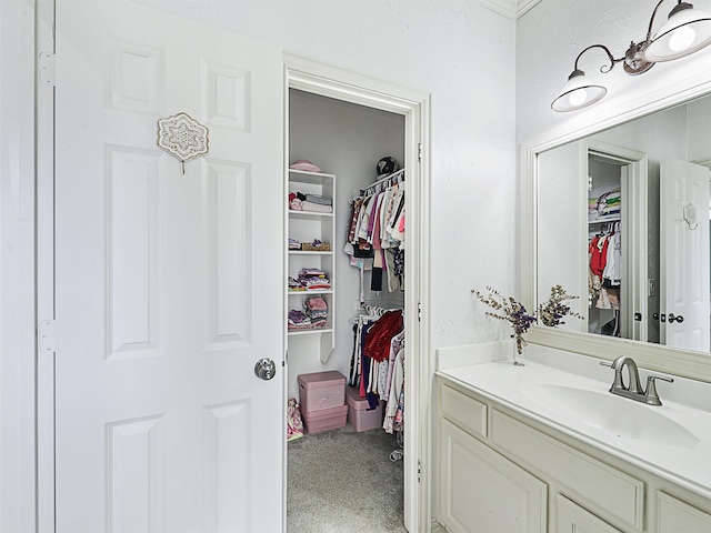 bathroom with vanity