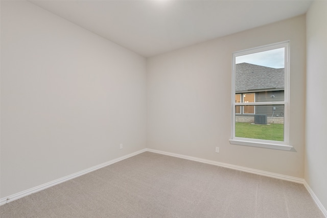 unfurnished room with carpet floors