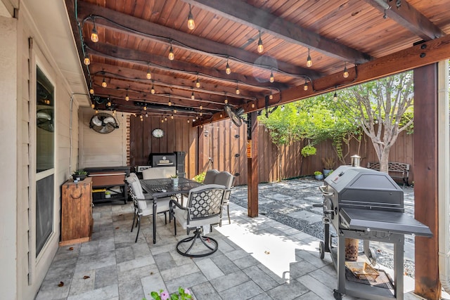 view of patio / terrace with grilling area