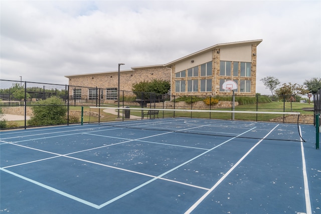 view of sport court