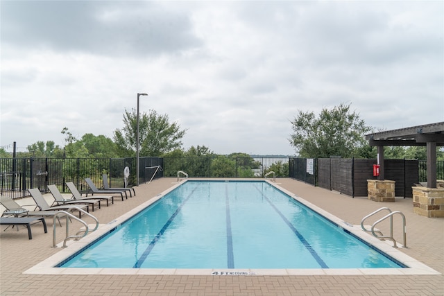 view of pool with a patio