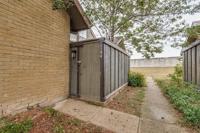 exterior space featuring fence