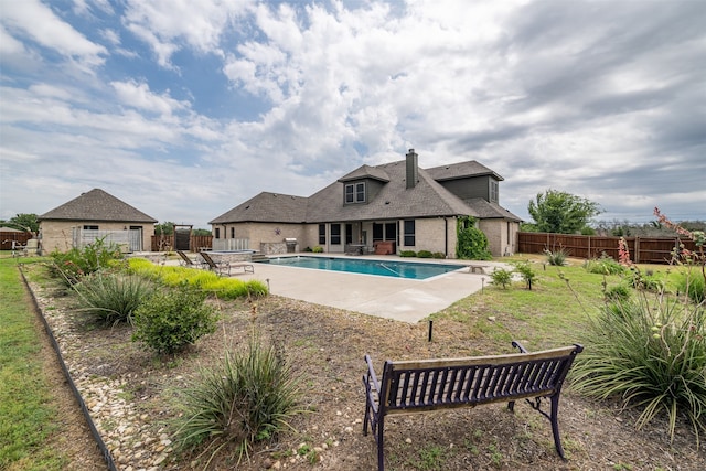 view of pool with a patio