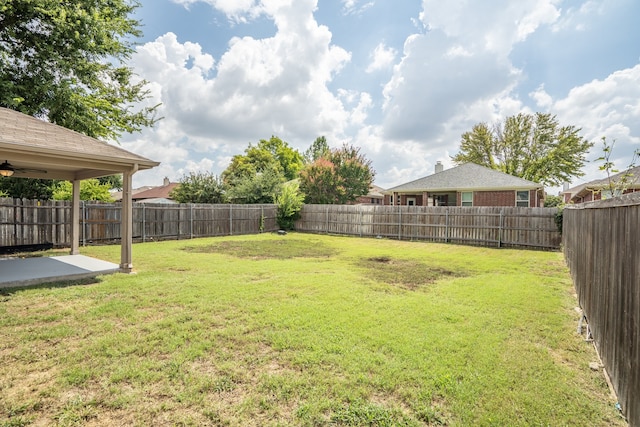 view of yard featuring a patio