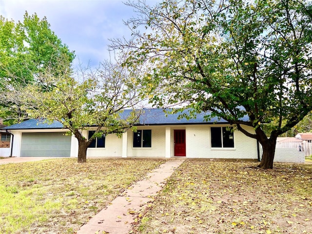 ranch-style house with a garage