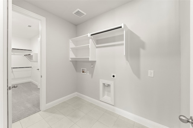 4100 Pond Cypress St, Aubrey, TX 76227 - laundry room featuring laundry area, hookup for a washing machine, hookup for a gas dryer, hookup for an electric dryer, and visible vents