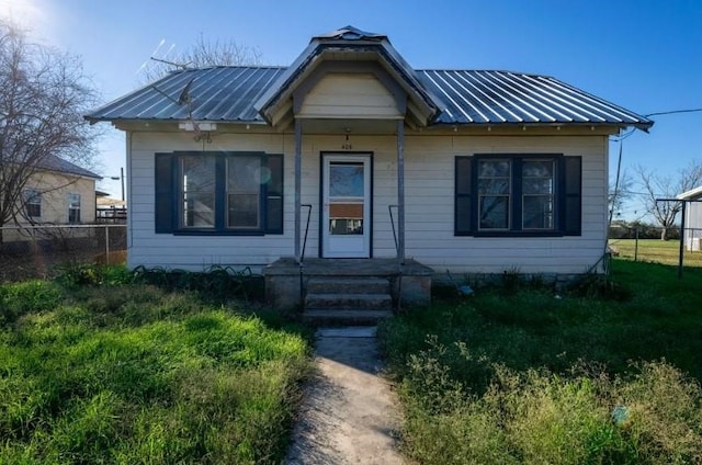 view of bungalow-style home