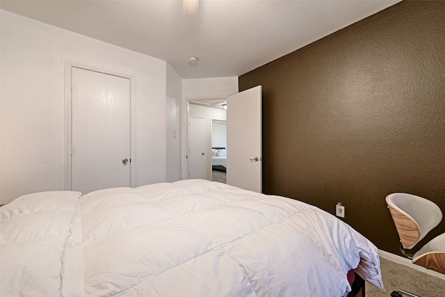 bedroom featuring a closet