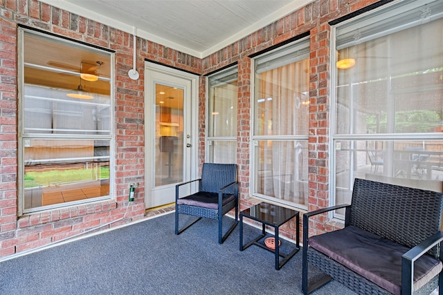 view of sunroom / solarium