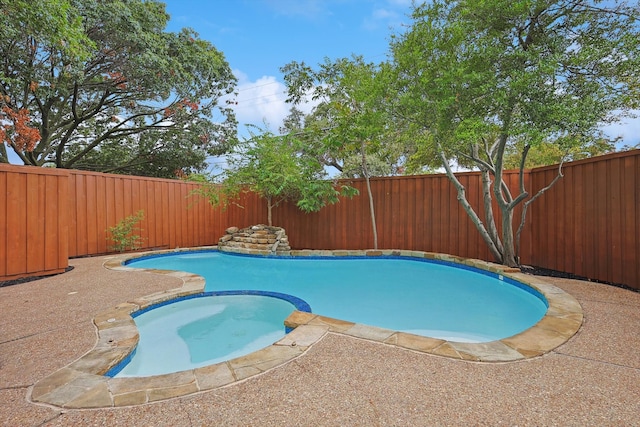 view of pool with a patio