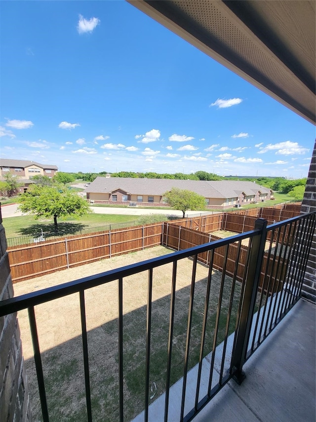 view of balcony