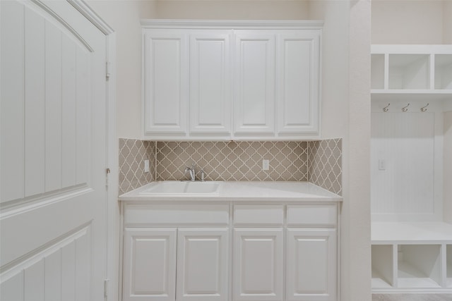 mudroom with sink