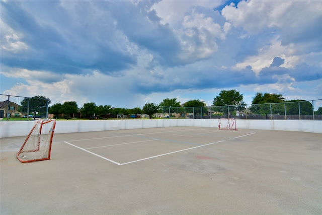 view of sport court