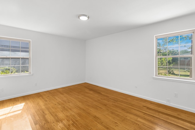 unfurnished room featuring wood-type flooring