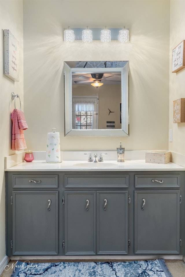 bathroom with vanity