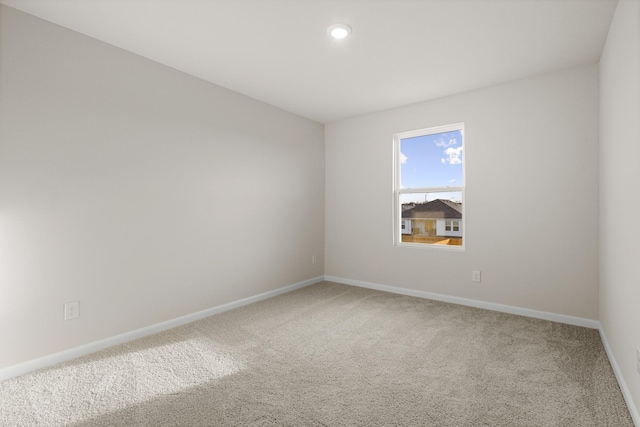 view of carpeted empty room