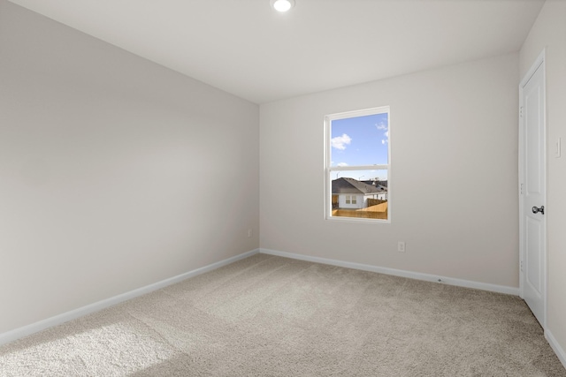 view of carpeted empty room