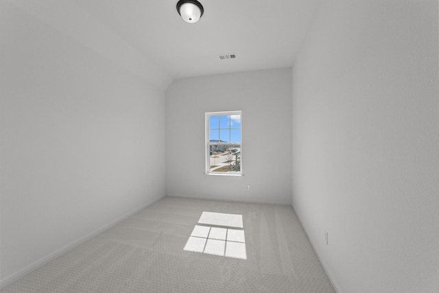 additional living space with light carpet