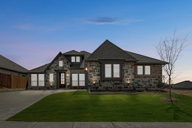 2617 Lila St, Burleson, TX 76028 - view of front of property featuring stone siding and roof with shingles