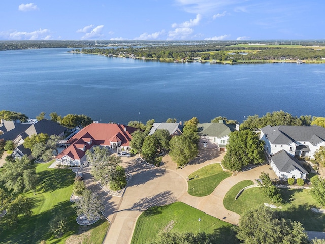 7006 Stone Bluff Ct, Granbury, TX 76048 - aerial view with a water view and a residential view