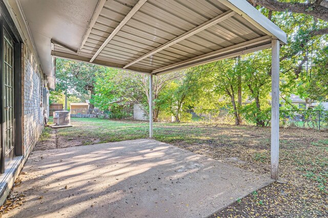 view of patio / terrace with central AC