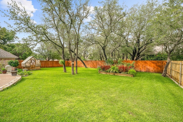 view of yard with a gazebo