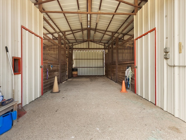 view of horse barn