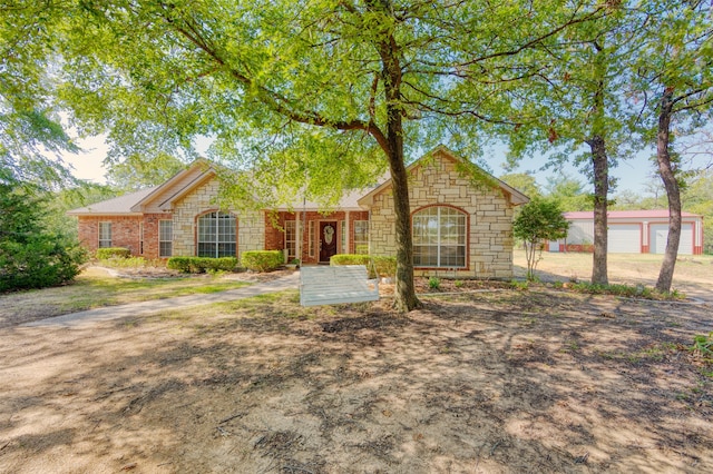 ranch-style house with a garage