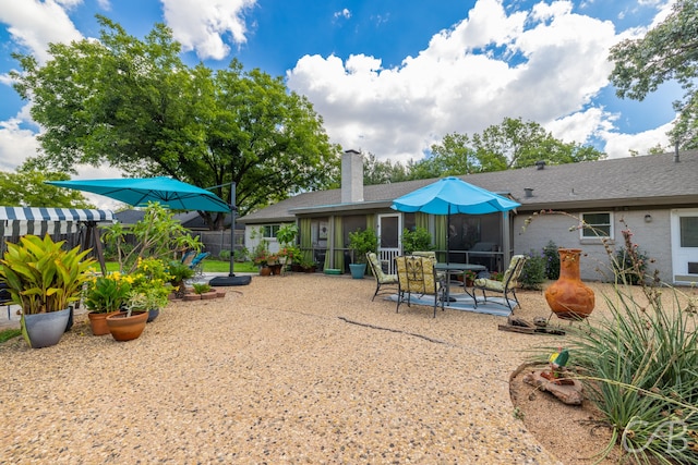 exterior space with a patio