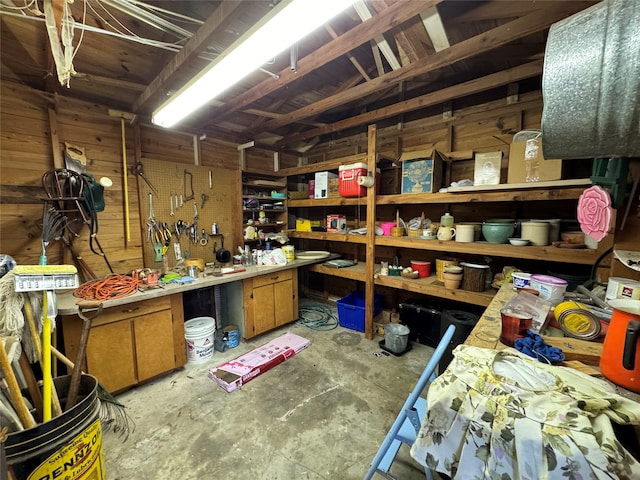 view of storage room