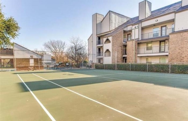 view of tennis court