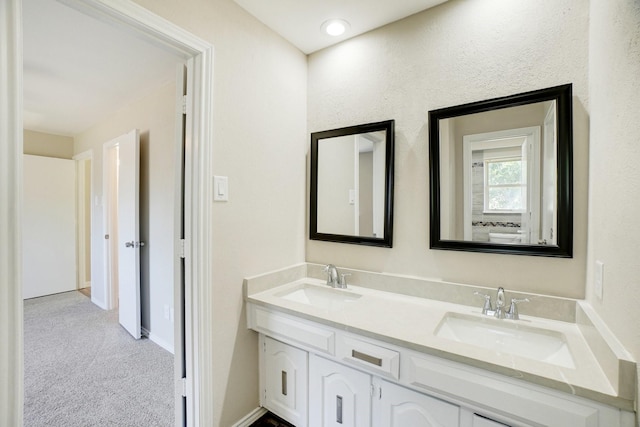 bathroom with vanity