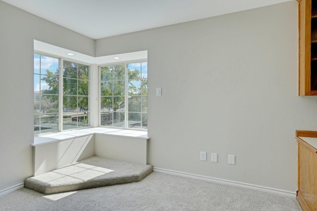 unfurnished room with carpet flooring