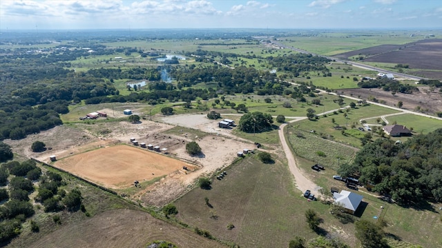 bird's eye view featuring a rural view