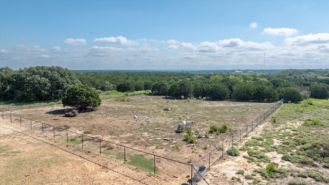 aerial view with a rural view