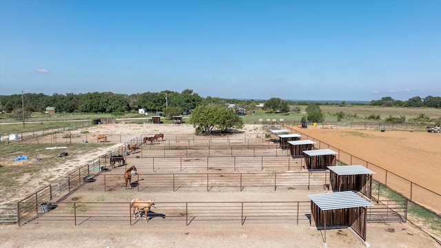 bird's eye view featuring a rural view