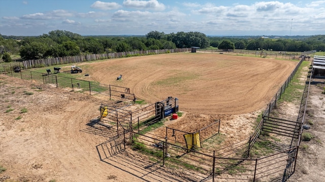 drone / aerial view featuring a rural view