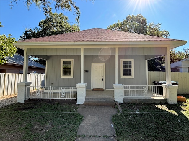 view of front of house with a porch