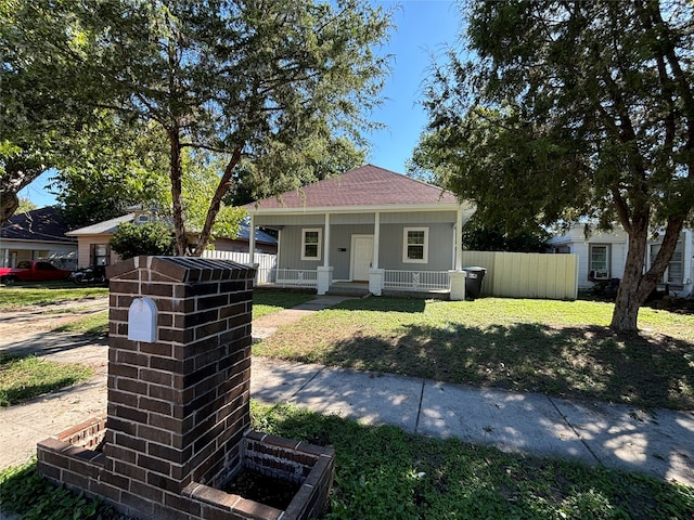 view of front of house with covered porch