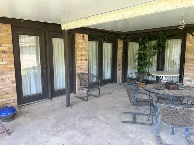 view of patio with french doors