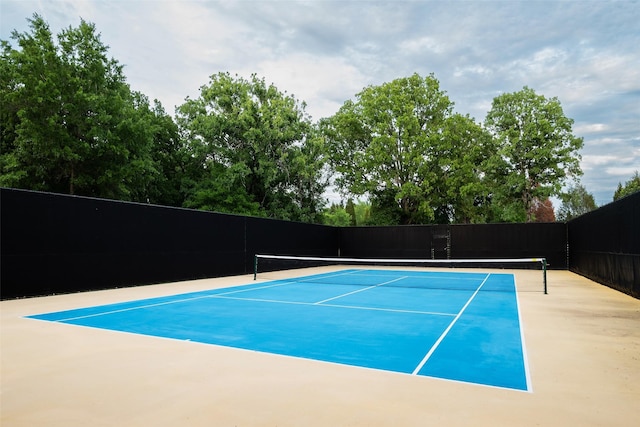 view of tennis court