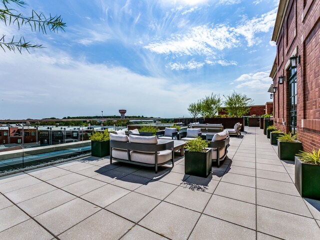 view of patio with outdoor lounge area