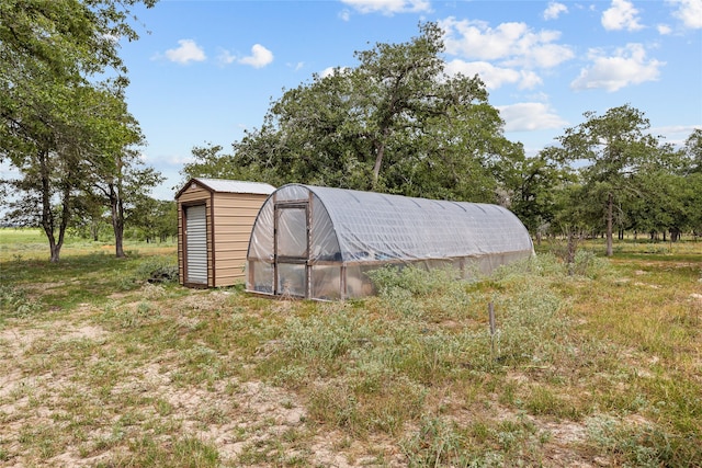 view of outdoor structure