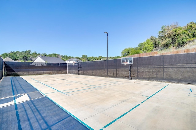 view of basketball court