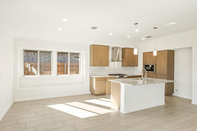 empty room with light colored carpet and lofted ceiling