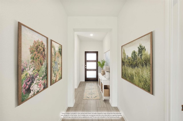 924 Alder Dr, Lavon, TX 75166 - entryway with baseboards and tile patterned floors