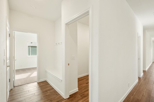 hall featuring hardwood / wood-style flooring