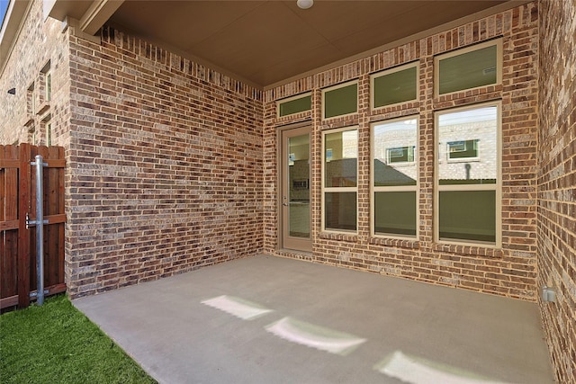 view of patio / terrace with fence