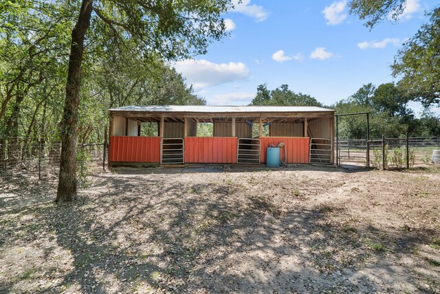 view of stable